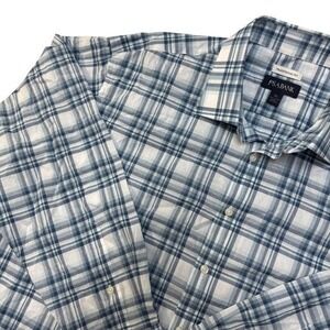 Jos A Bank Mens XL Traditional Fit Preppy Plaid Long Sleeve Button Down Shirt